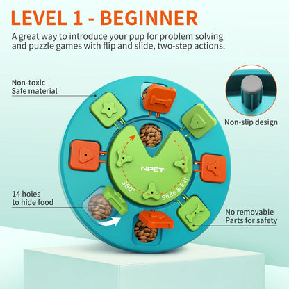 Interactive Slow Feeder Puzzle Toy