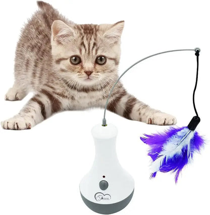 Automatic Interactive Cat Feather Toy