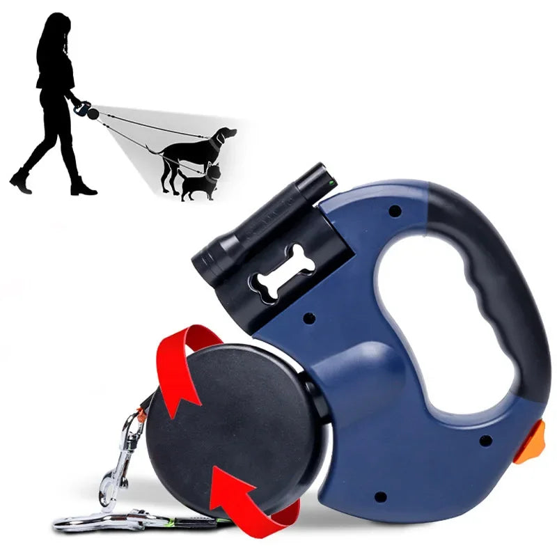 3-in-1 Reflective LED Dog Leash