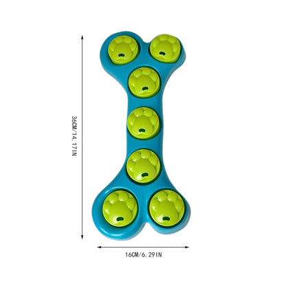 Bone-Shaped Pet Slow Feeder Treat Dispenser Toy