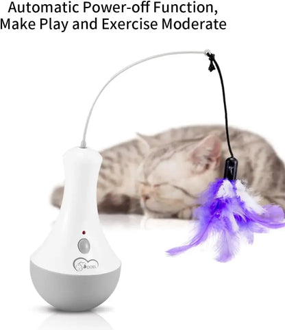 Automatic Interactive Cat Feather Toy