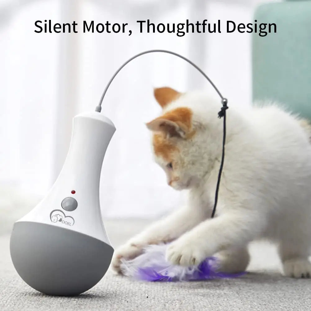 Automatic Interactive Cat Feather Toy