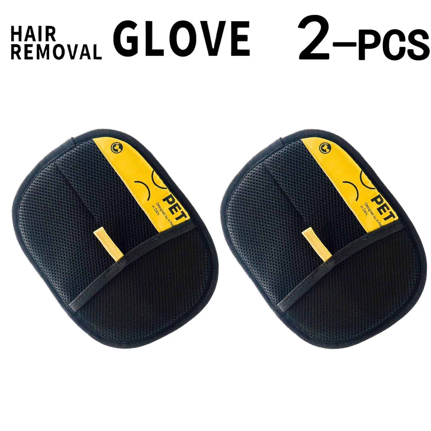 Pet Hair Remover Grooming Gloves for Cats & Dogs