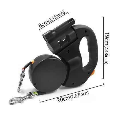 3-in-1 Reflective LED Dog Leash
