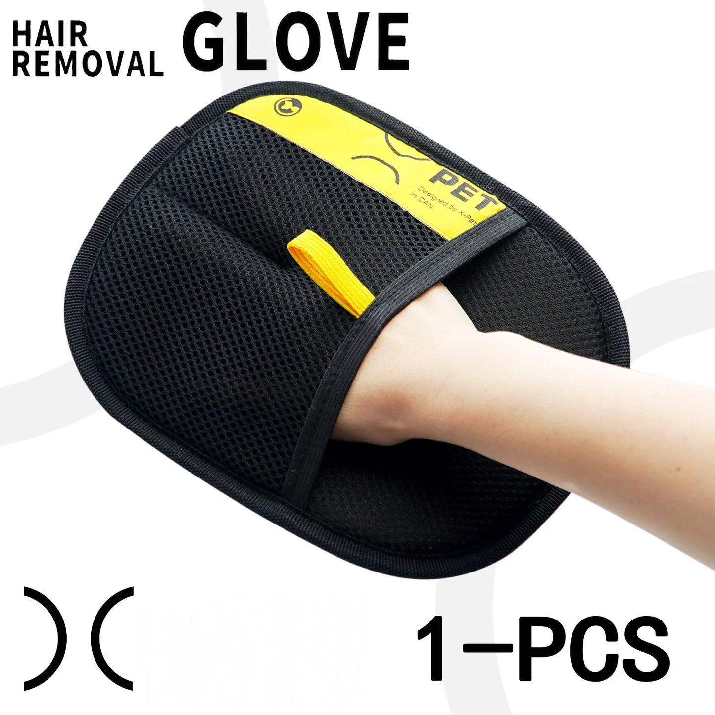 Pet Hair Remover Grooming Gloves for Cats & Dogs