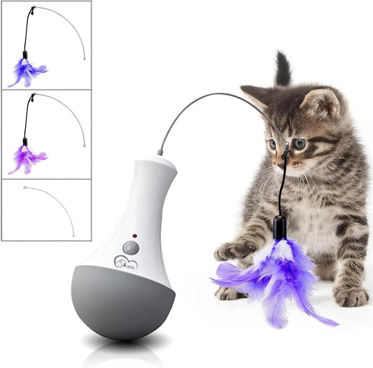 Automatic Interactive Cat Feather Toy